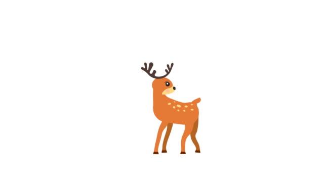 Cartoon-deer-walking-animation-with-optional-luma-matte.-Alpha-Luma-Matte-included.-4k-video