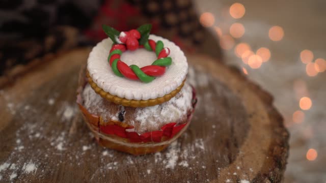 Weihnachten-Kranz-Kuchen