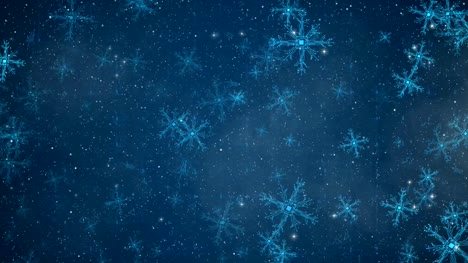 Abstract-circuit-snowflakes-background