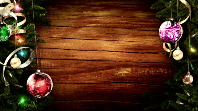 Brillante-festivo-navideño-en-una-vieja-mesa-de-madera-rústica-para-crear-un-ambiente-mágico-increíble.-bucle