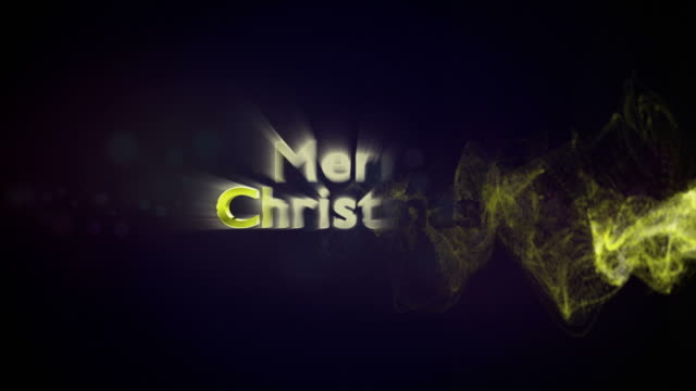Merry-Christmas,-Gold-Text-in-Particles,-4k