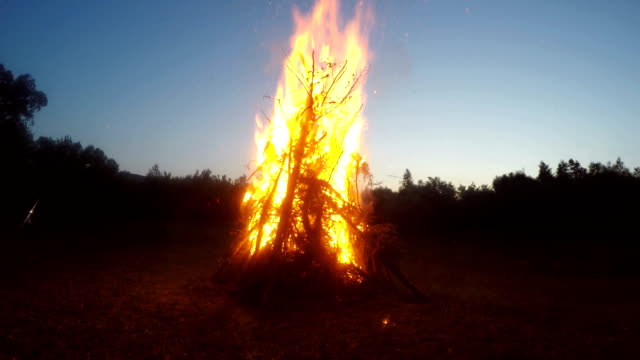 Burning-campfire