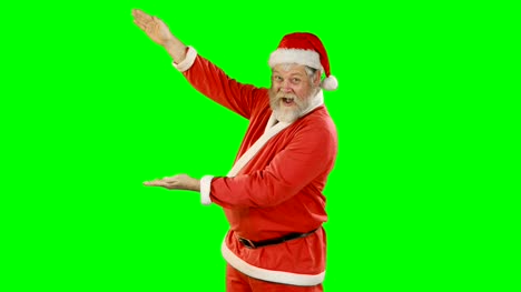 Santa-claus-gesturing-on-green-screen