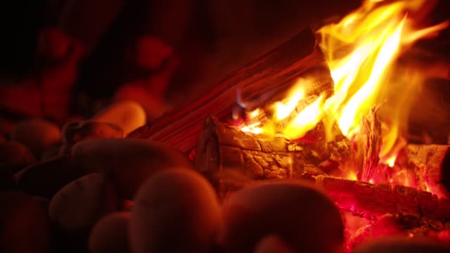 Burning-wood-for-beach-campfire