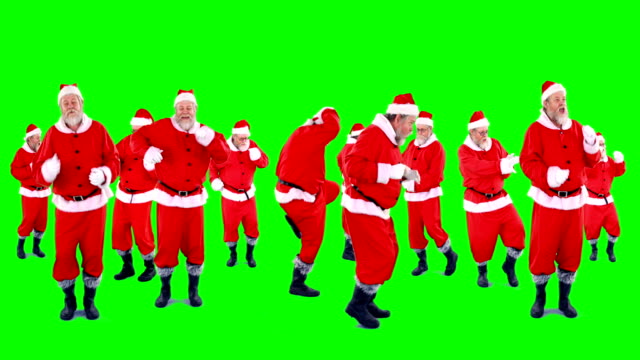 Group-of-santa-claus-dancing