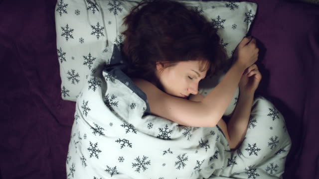4k-Authentic-Shot-of-a-Girl-in-Bed-Sleeping