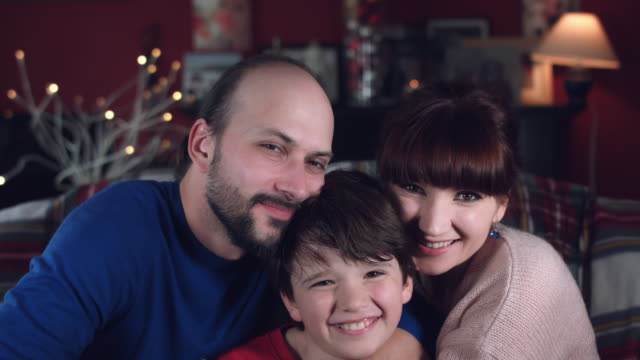 4k-Authentic-Shot-of-a-Happy-Family-Smiling-Together