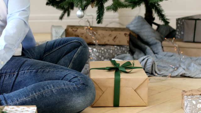 caja-de-regalo-bajo-el-árbol-de-Navidad