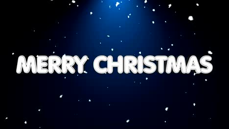 Merry-christmas-text-with-snow-and-light