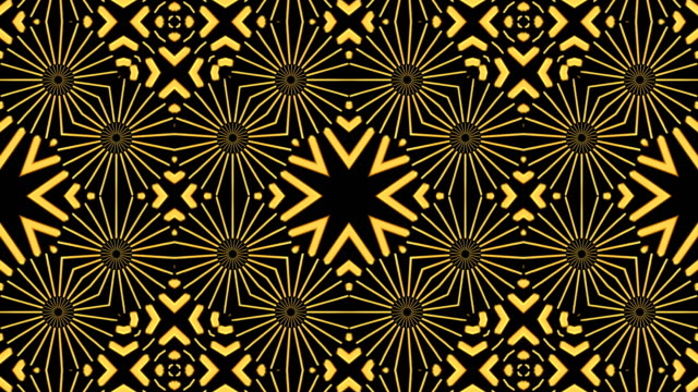 Abstract-background-with-gold-kaleidoscope