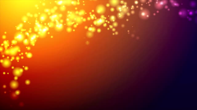 Orange-und-lila-abstrakte-glänzende-Lichter-video-animation