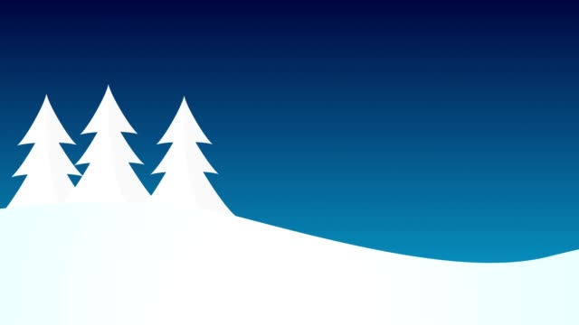 Schneelandschaft-Weihnachtsbaum-bewegt-sich-in-Wind-mit-Platz-für,-Textgrafiken-und-logos
