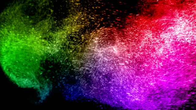 abstrakte-echte-multicolor-Pulver-Explosion-auf-schwarzem-Hintergrund,-Slow-motion