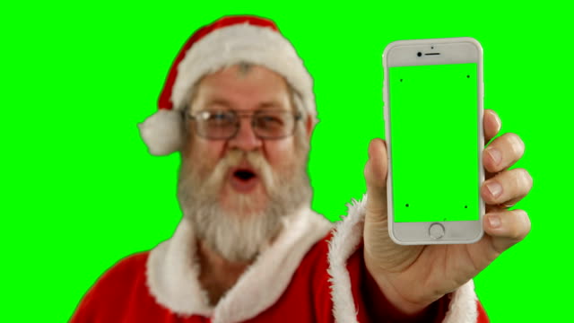 Santa-Claus-mit-Handy
