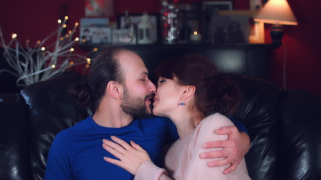 4k-Authentic-Shot-of-a-Couple-Laughing-and-Kissing