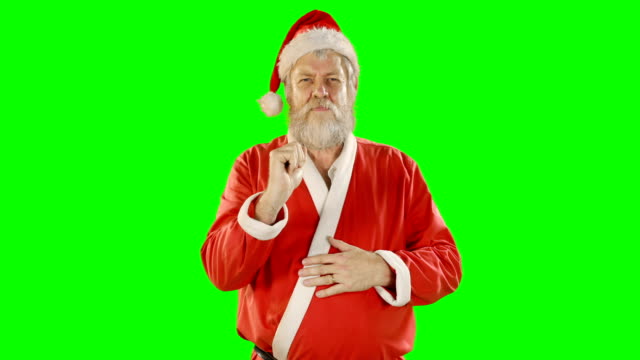 Santa-Claus-mit-Digitalanzeige
