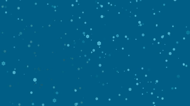Schneeflocke-blaue-Symbole-Bewegung-Hintergrund