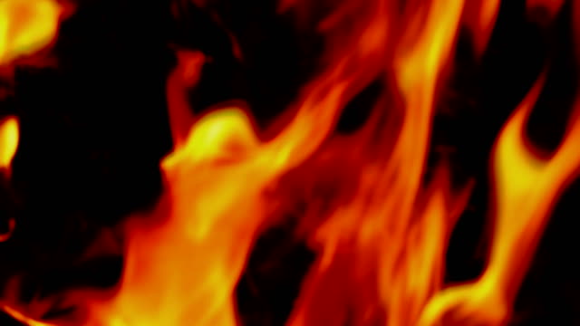Slow-motion-flame-fire.-Burning-flame-of-fire-close-up-on-black-background