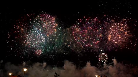 New-Year-celebration-colorful-fireworks