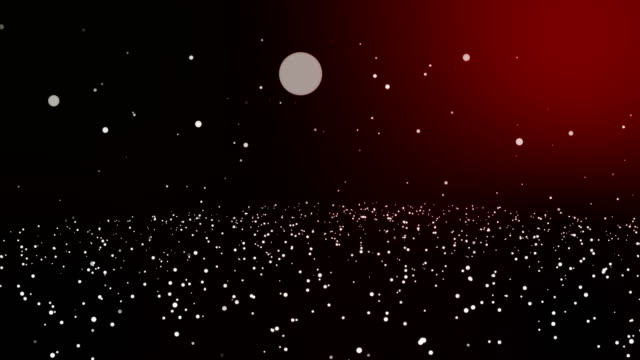Nahtlose-Schleife-und-Endlos-wiederholbar-Animation-Bewegung-weißen-Kreis-fallen-Hintergrund,-Glühen-Teilchen-blau-Hintergrund