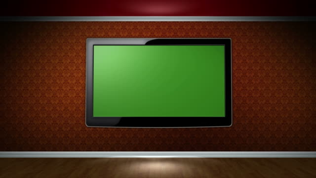 Monitore-Zimmer-mit-grünen-Bildschirm-mit-Alphakanal,-Technologie-Konzept,-Loop,-4-km