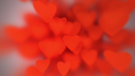 Slow-motion-the-hearts-with-depth-of-field,-Valentine’s-Day-background.-4K