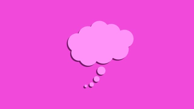 Pensamiento-rosado-icono-burbuja-concepto-de-pensamiento,-ideas-e-innovación