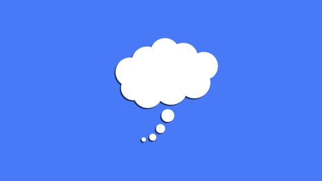 Dachte-Blase-Symbol-Konzept-von-Gedanken,-Ideen-und-Innovation-blau