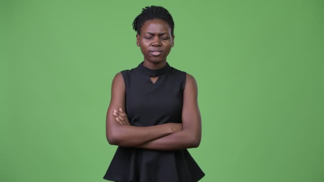Young-angry-African-businesswoman-with-arms-crossed
