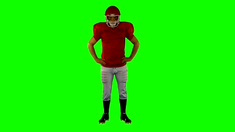 Red-ernst-posieren-american-football-player