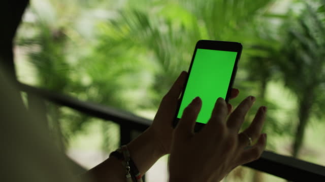 grün-Bildschirm-Handy