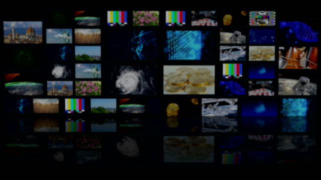 Estudio-virtual-de-tv-está-diseñado-para-ser-usado-como-fondo-virtual-en-una-pantalla-o-croma-clave-video-Producción-verde.-Sin-fisuras-bucle.