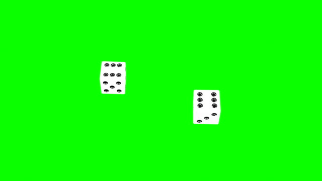Backgammon-Dices-Two-Sixes-(Green-Screen-No-Shadows)