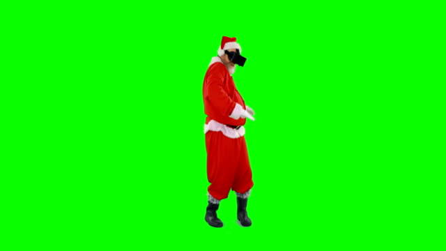 Santa-Claus-mit-virtuellen-Brille