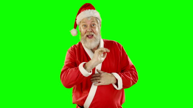 Santa-Claus-mit-Digitalanzeige