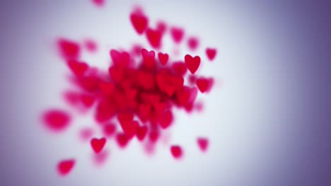 Slow-motion-the-hearts-with-depth-of-field.-Valentine’s-Day-background.-4K