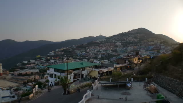 Mountainous-town-New-Tehri,-Uttarakhand