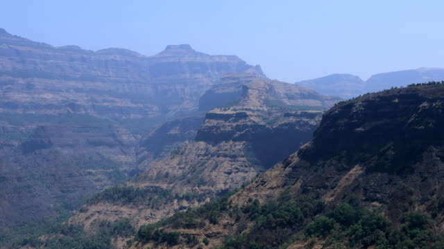 Sahyadri-barren-Indian-mountain-range-plates,-western-ghats