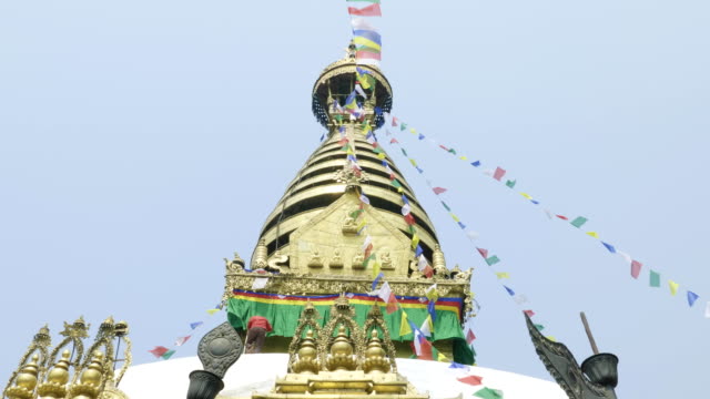 Alten-berühmten-Sawayambhunath-Affentempel-in-Kathmandu,-Nepal.