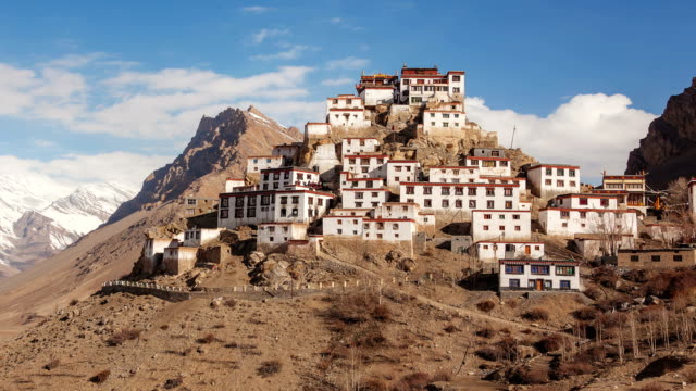 Key-Gompa-Monastery-Zoom-In-4k