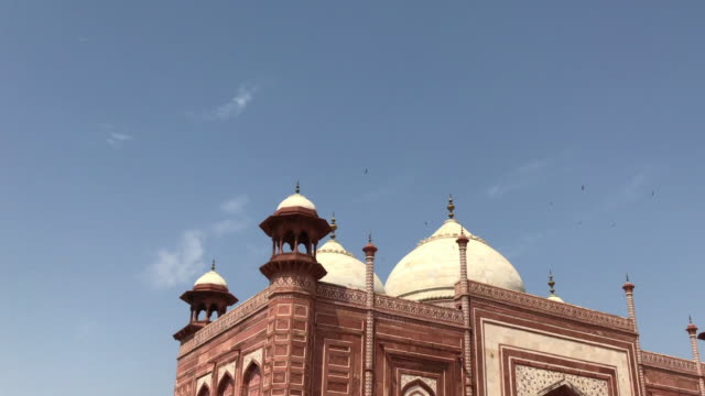 Das-große-Tor-des-Taj-Mahal,-Indien