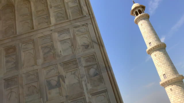 Architektonische-Details-am-Taj-Mahal,-Indien
