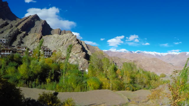 Landschaft-rund-um-Hemis-Dorf,-Leh-Ladakh,-Indien