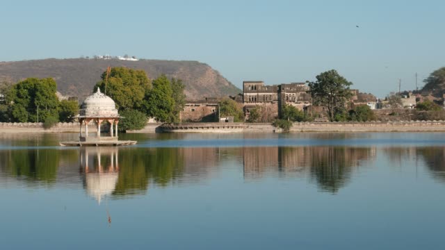 Bundi-cityscape,-Rajasthan,-India.