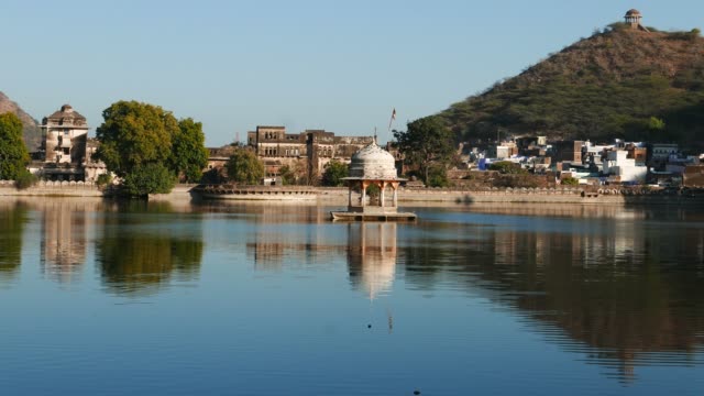 Bundi-Stadtbild,-Rajasthan,-Indien.