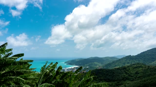 4K-timelapse-of-phuket-island-with-sky-and-clouds-in-summer-season
