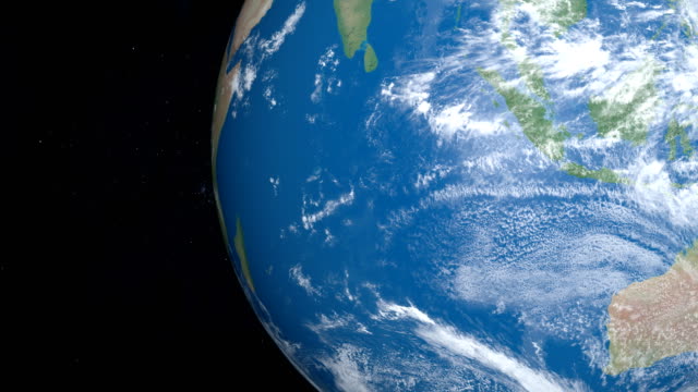 Mar-del-océano-Índico-en-la-tierra,-vista-desde-el-espacio-exterior