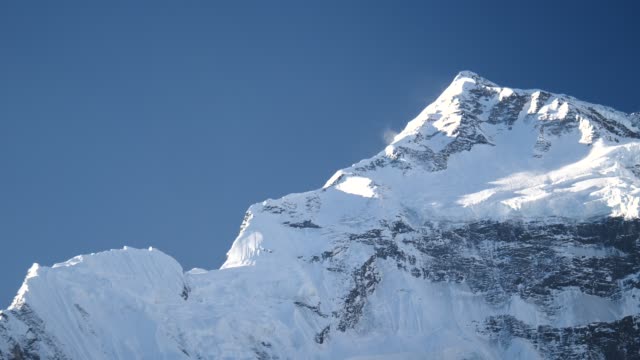 Pico-del-Annapurna-en-la-Cordillera-del-Himalaya,-región-del-Annapurna,-Nepal