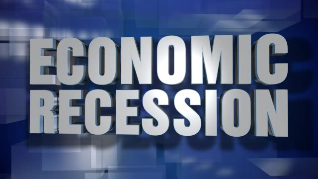 Dynamische-wirtschaftliche-Rezession-News-Übergang-und-Titelblatt-Hintergrund-Platte