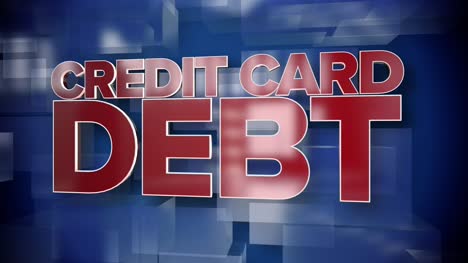 Dynamische-Kreditkarte-Schulden-Titelseite-Hintergrundplatte